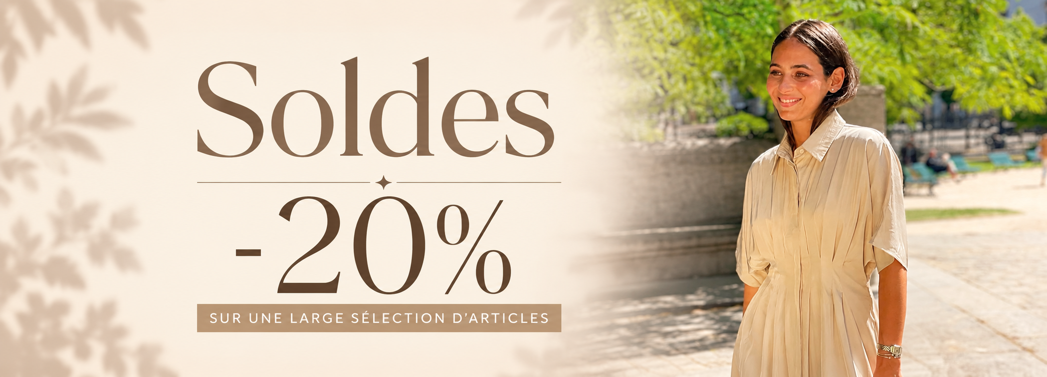 Soldes et 20 % de réduction