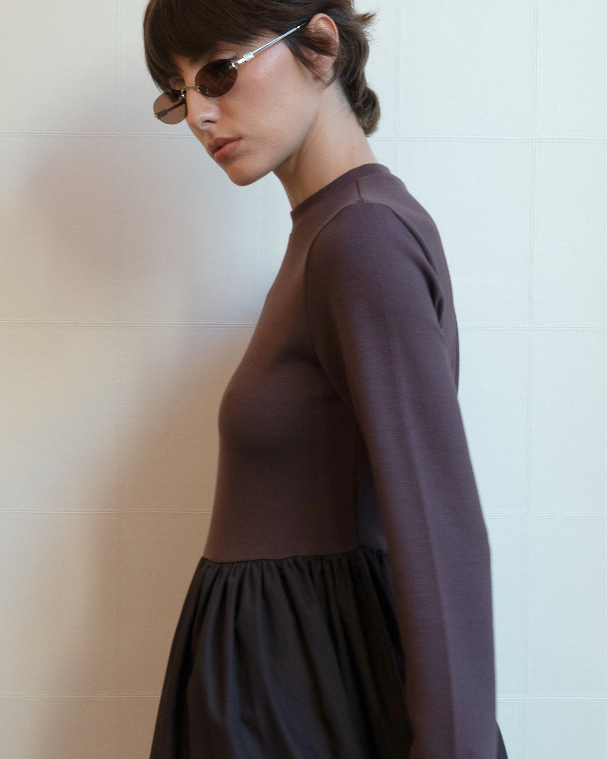 Robe bi matière Calme