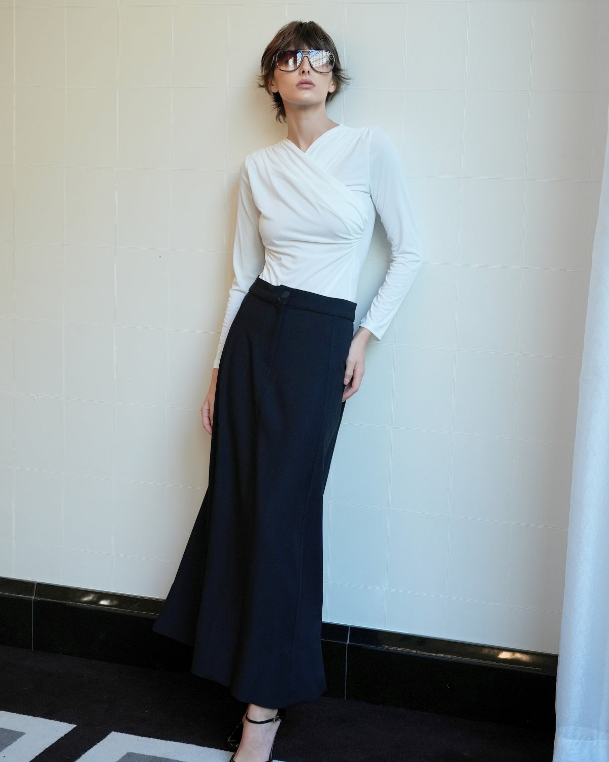 Jupe en Crêpe Précise