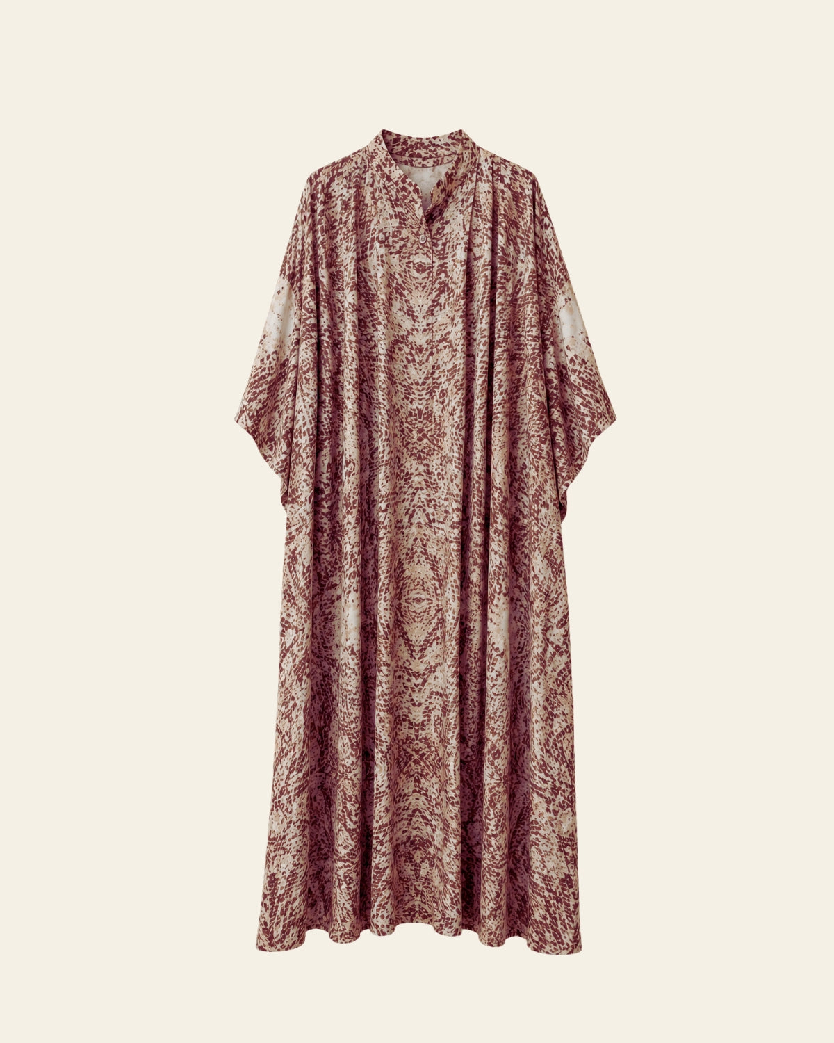 Robe Longue Fleurie Satiné