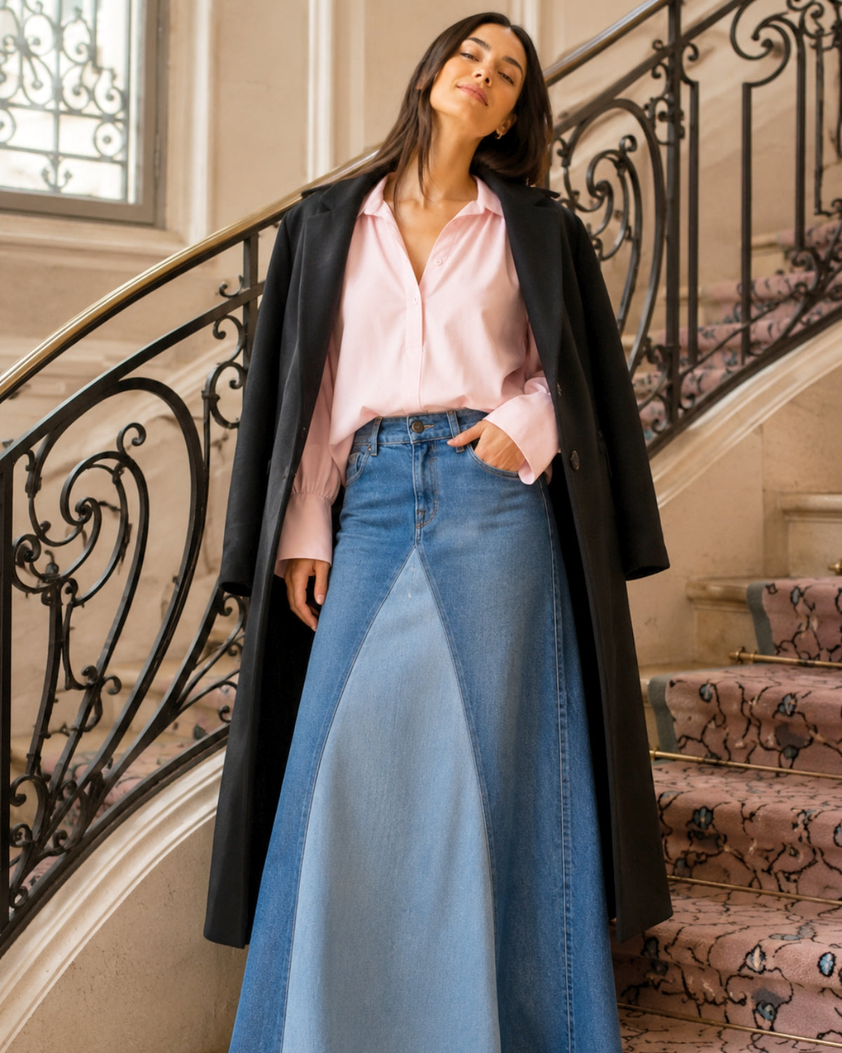 Chemise Bouffante Col Classique - Sculptée