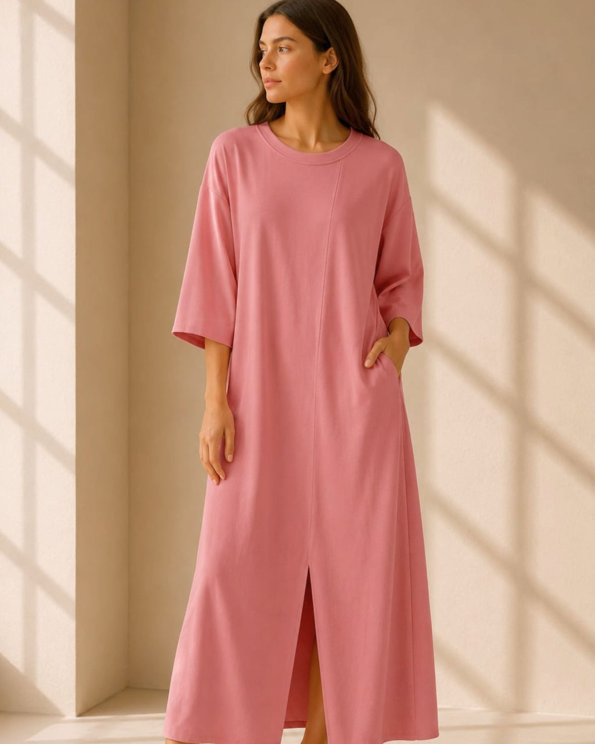 Robe T-shirt coupe droite