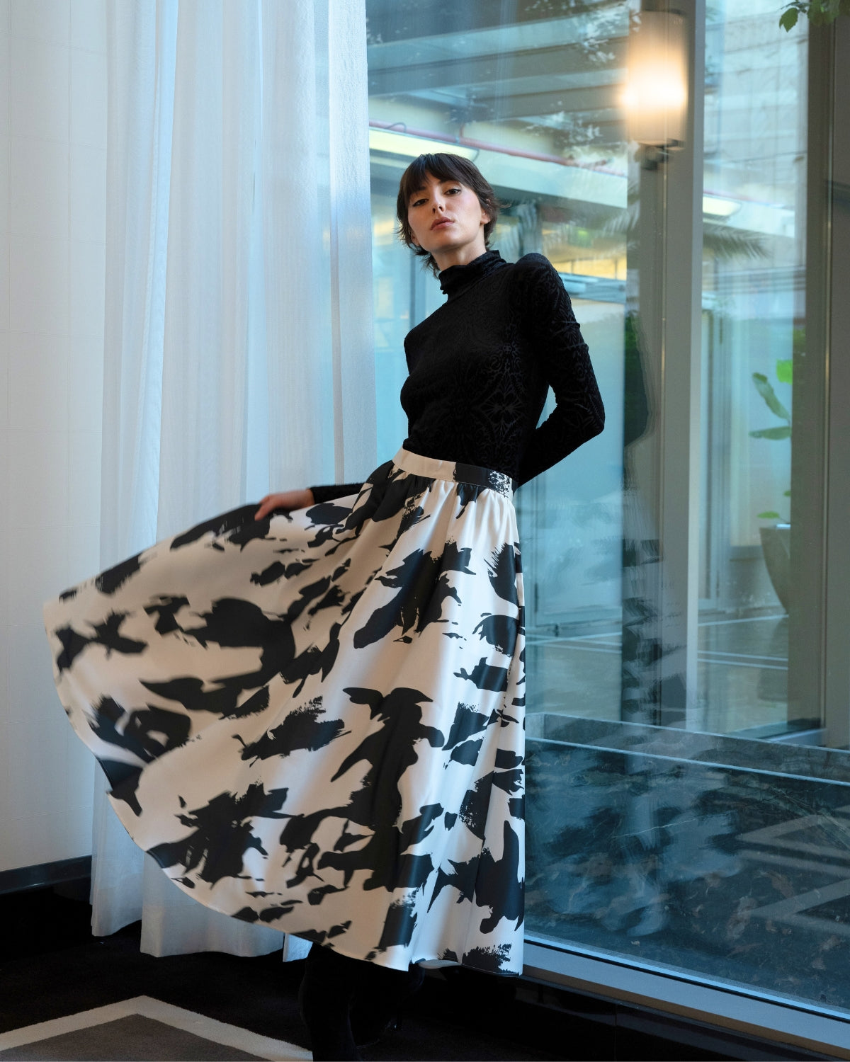 Jupe satin Fabuleuse