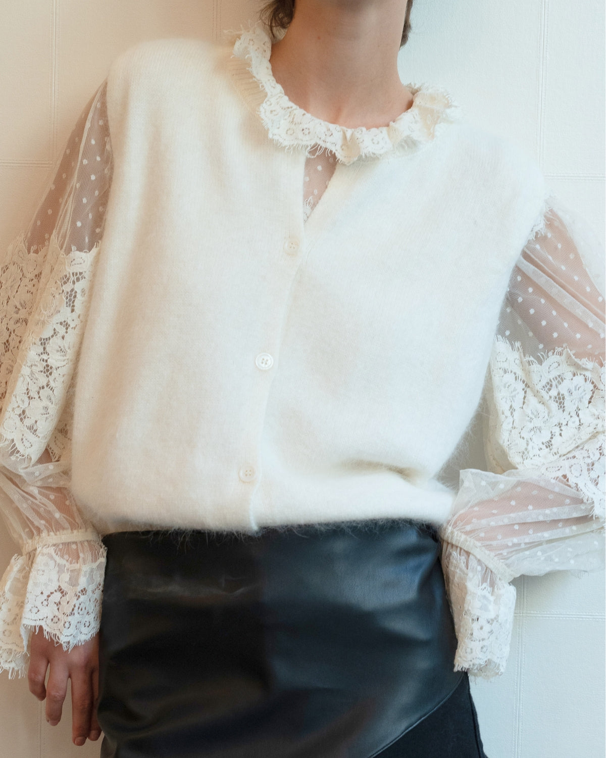 Gilet Angora sans manches Habillée