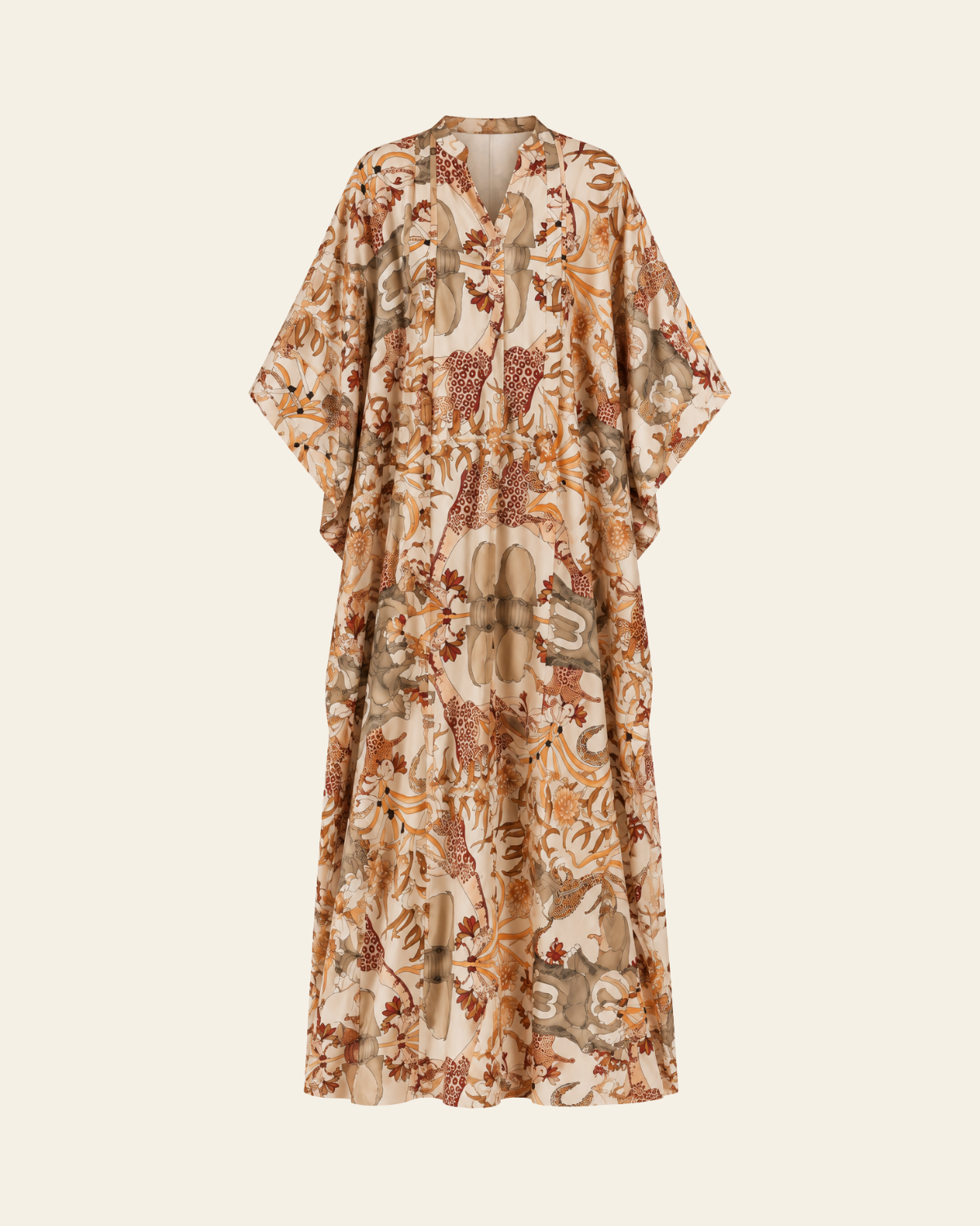 Robe Longue Fleurie Satiné - Eternelle