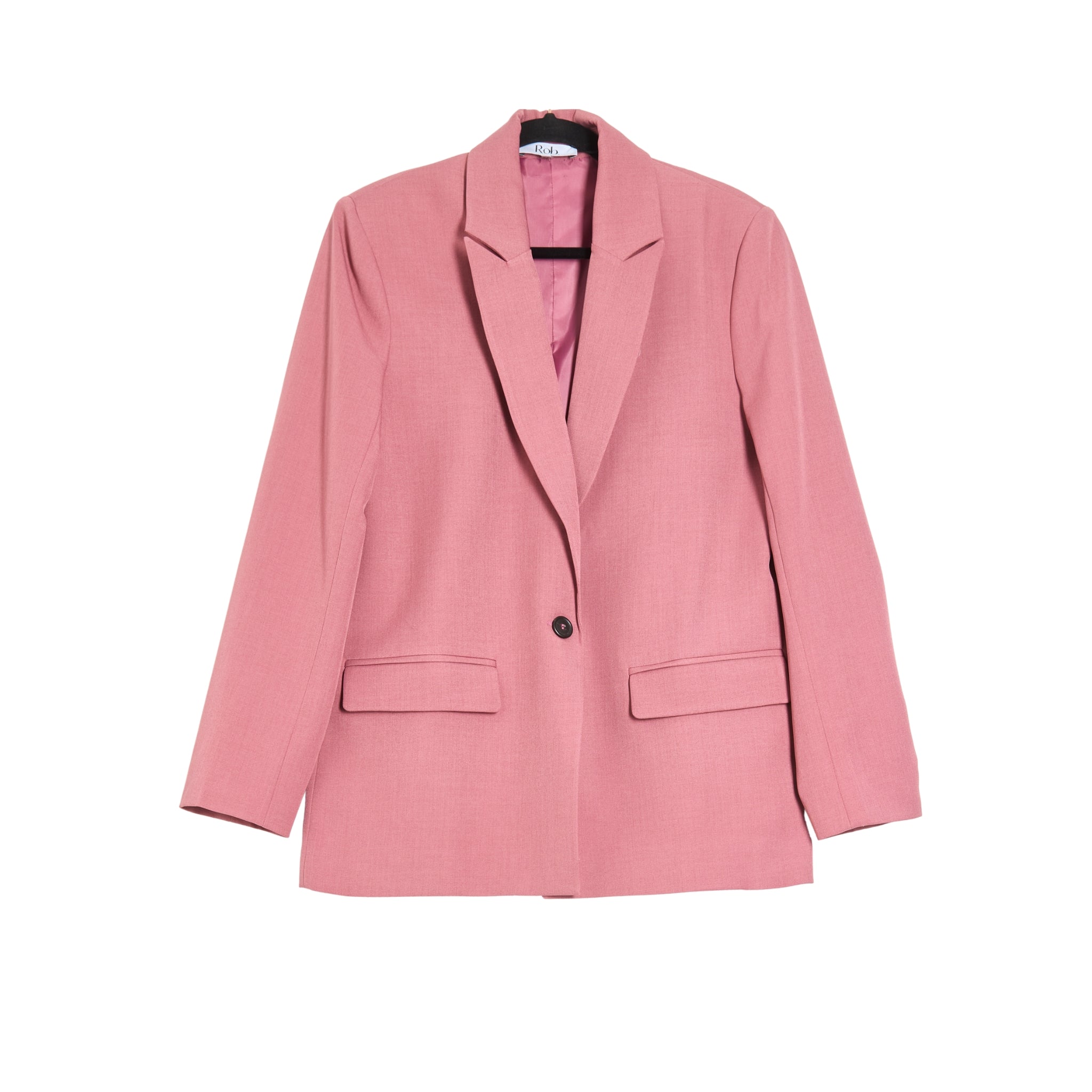 blazer blush un bouton