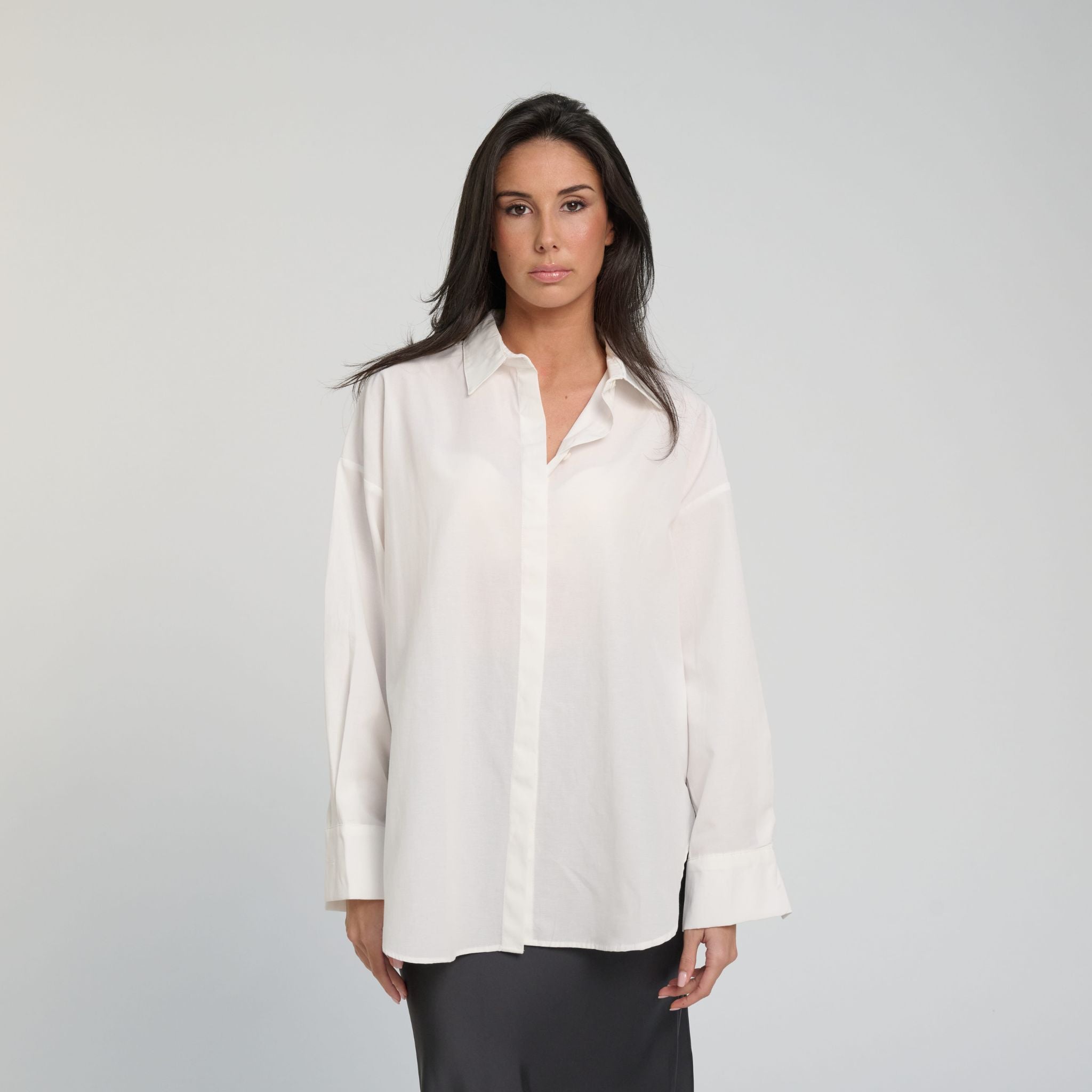 Chemise blanche popeline classique