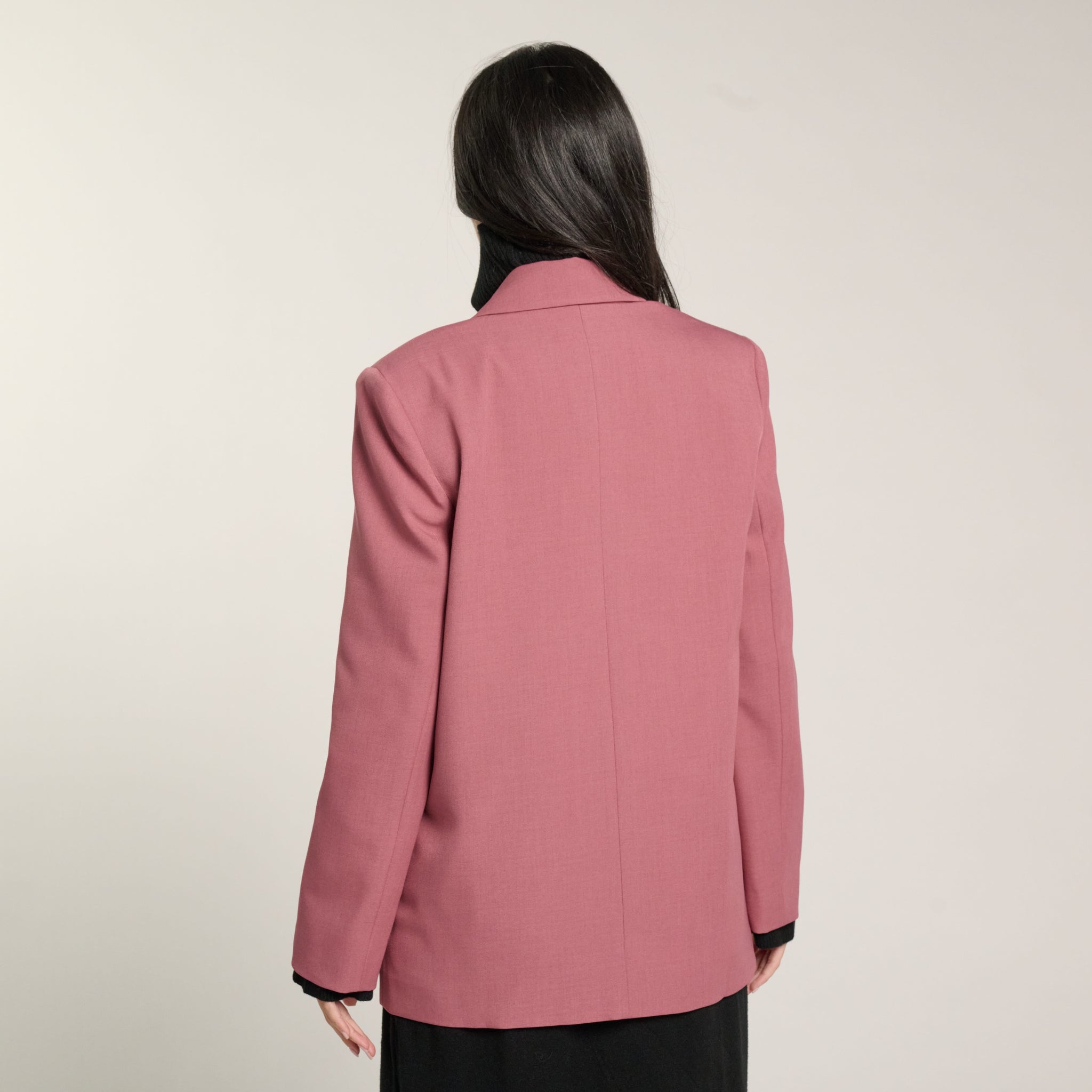 blazer blush un bouton