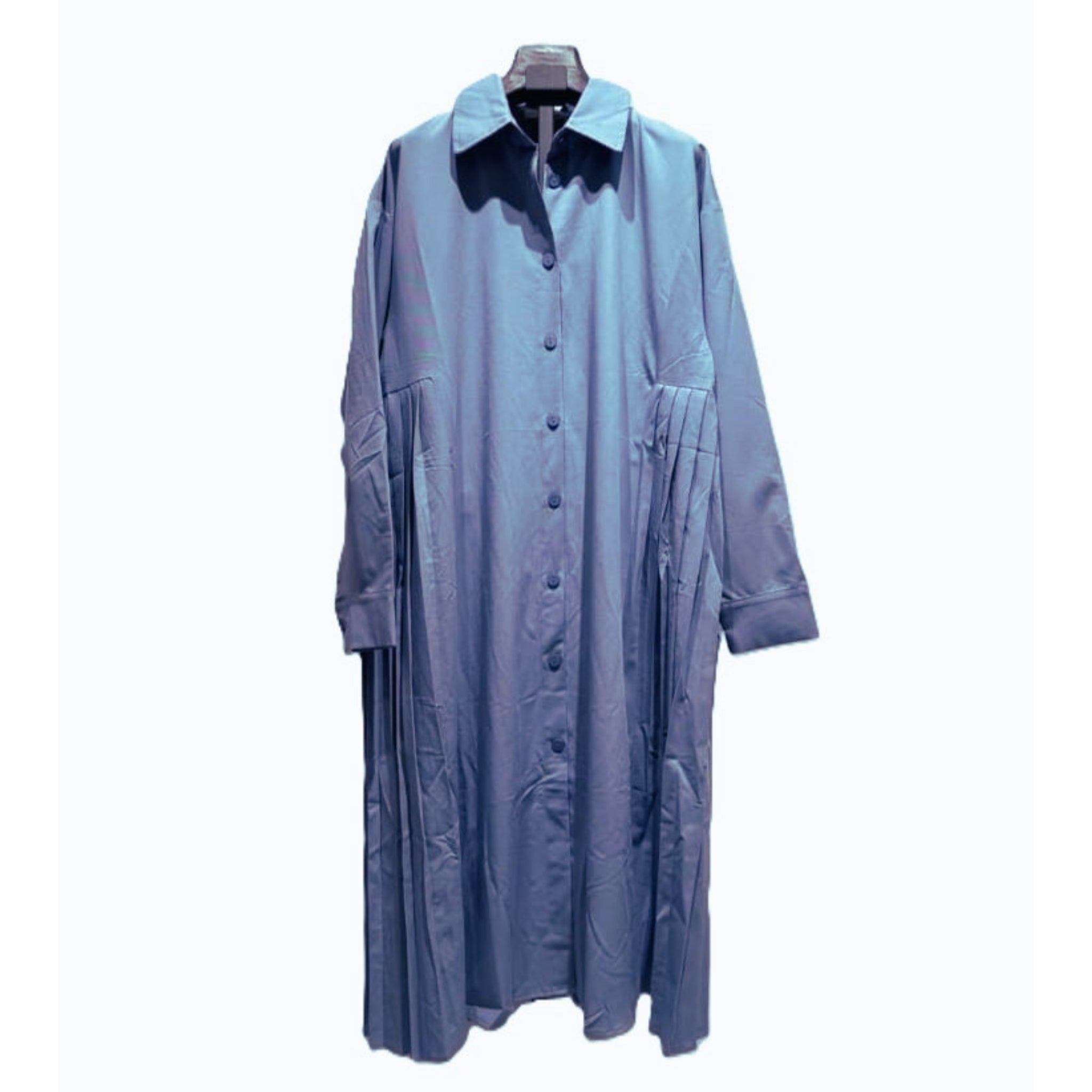 Robe chemise dos plissé