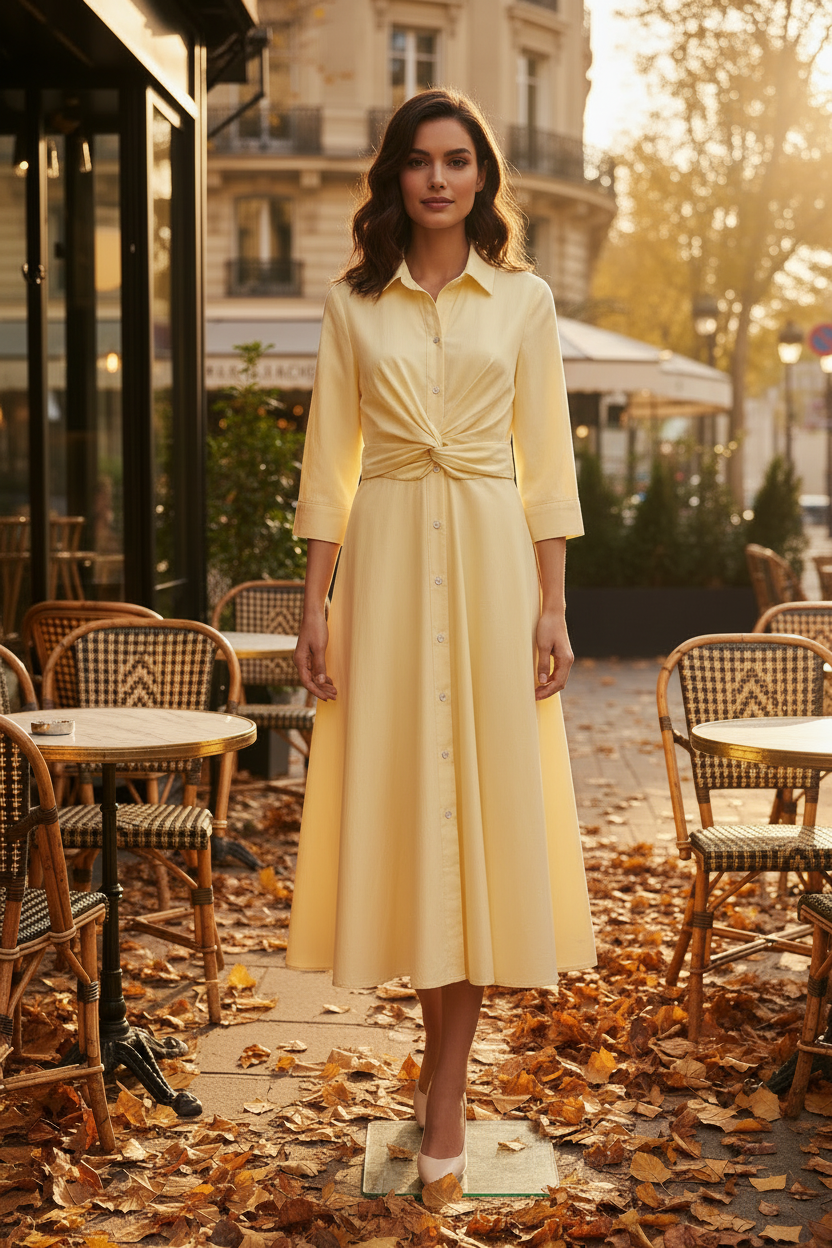 Robe Chemise Ceinturée