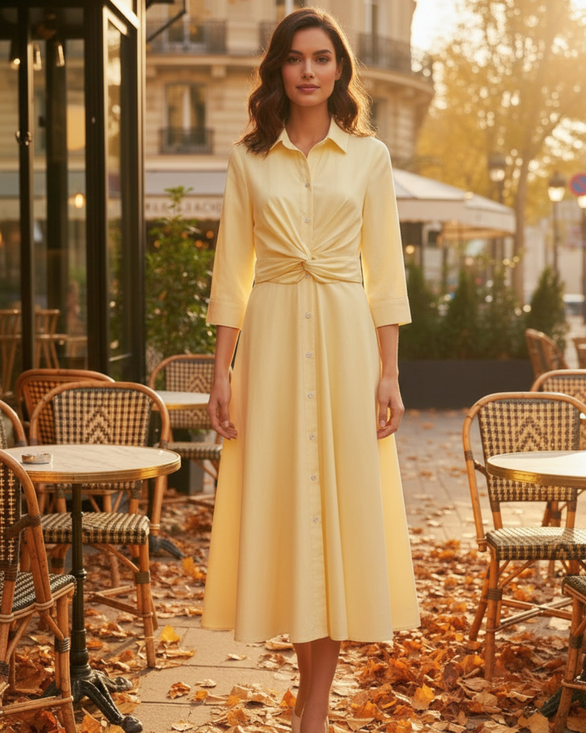 Robe Chemise Ceinturée