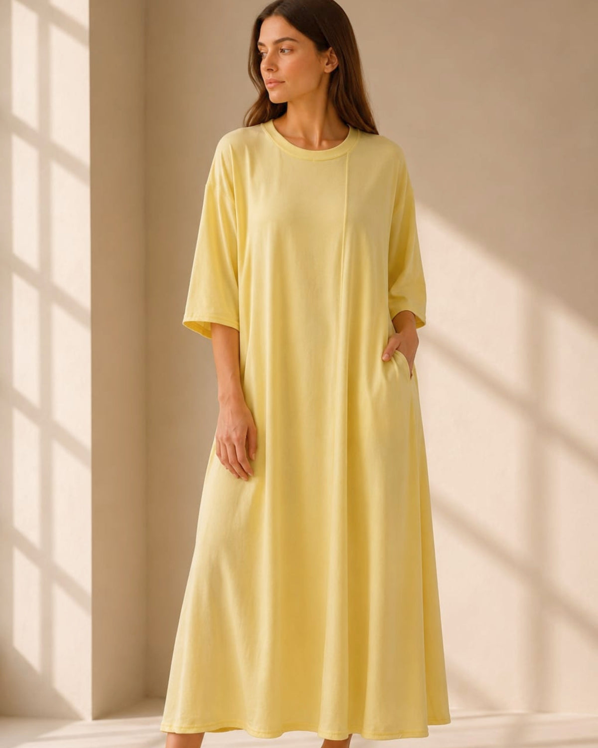 Robe T-shirt coupe droite