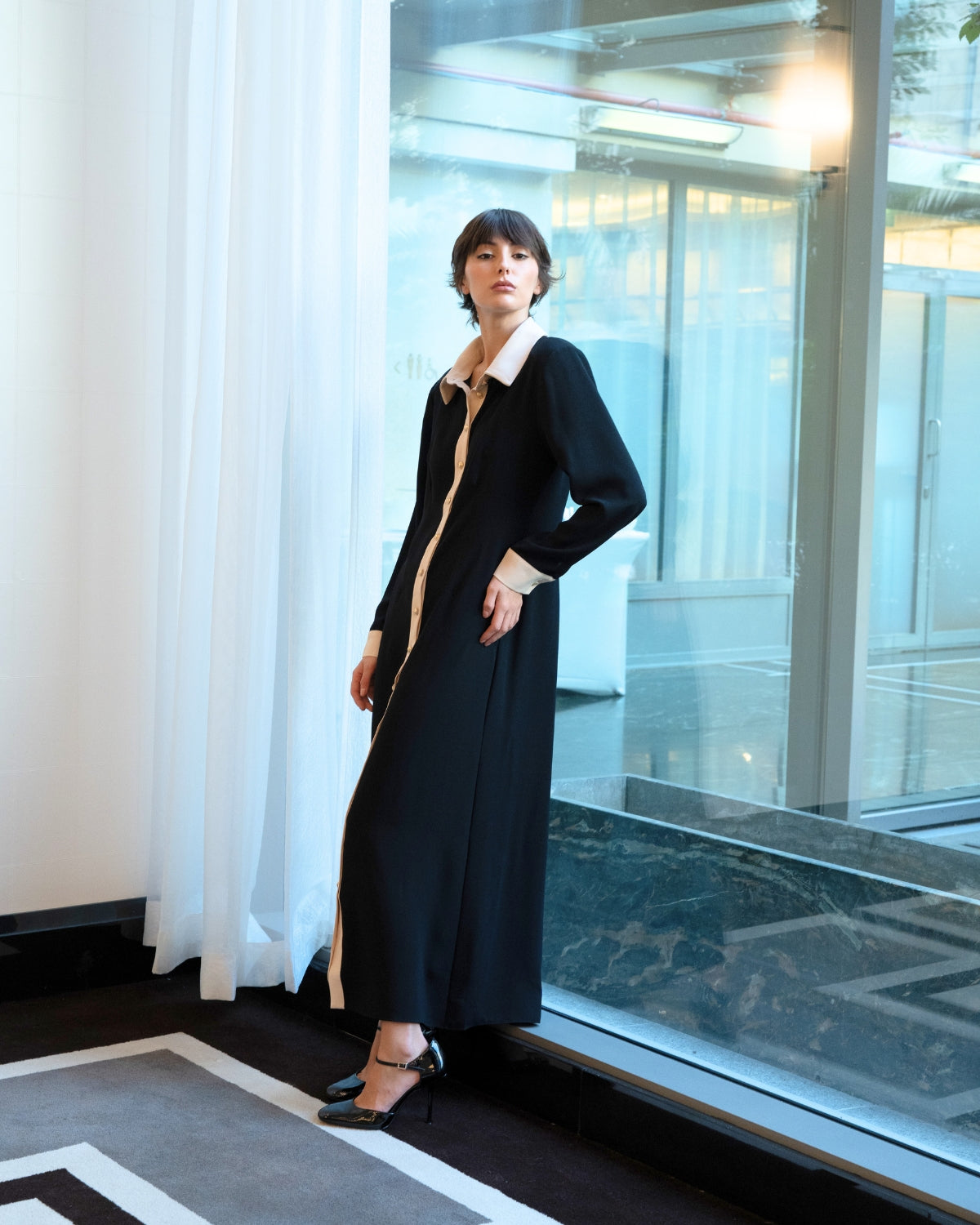 Robe crêpe Mystérieuse