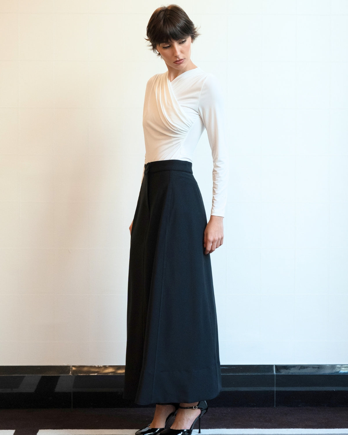 Jupe en Crêpe Précise
