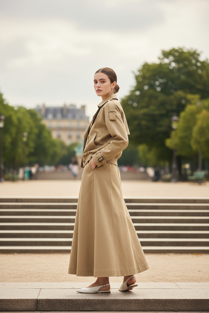 Ensemble Trench Élégance