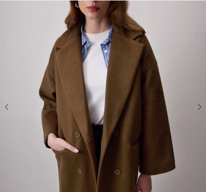 Brauner Oversize-Mantel - Héroïne