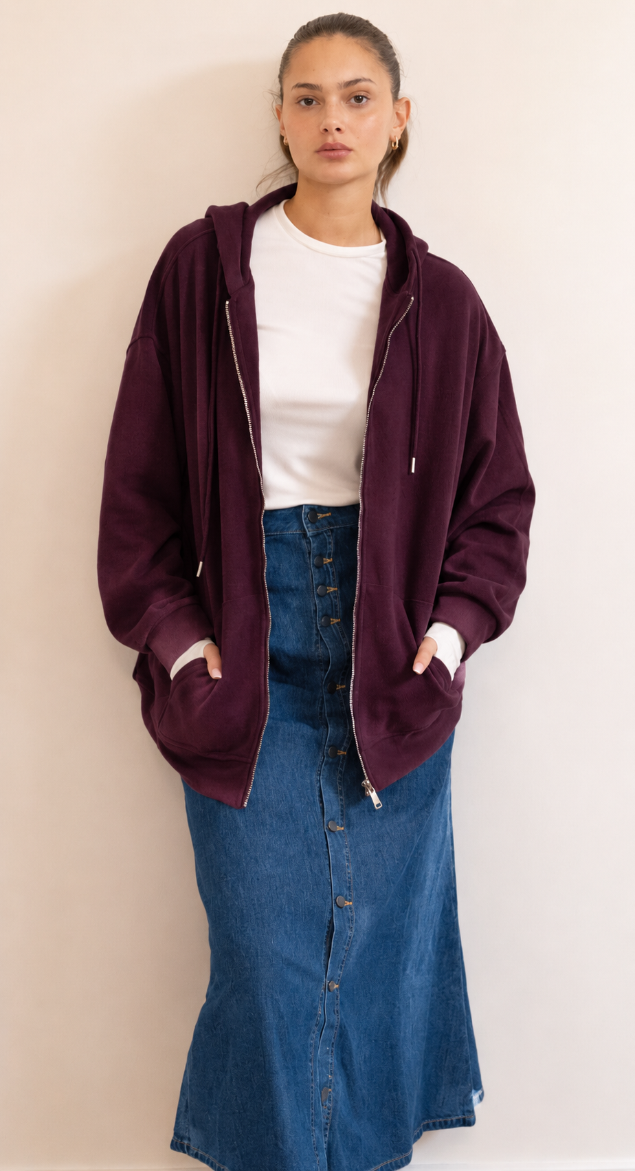 Kapuzenjacke mit Reißverschluss – Mysteriöses Sweatshirt